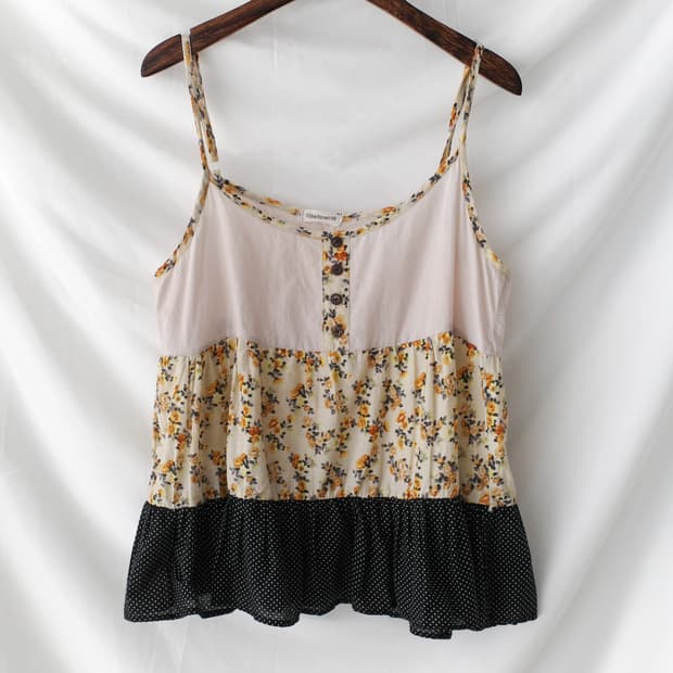 flower dot sleeveless