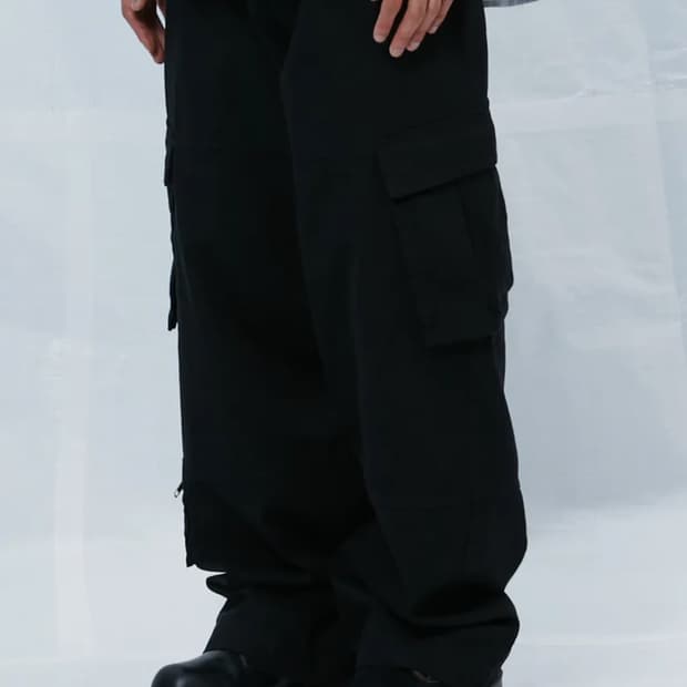 감마갤러리 멀티 카고 팬츠 블랙
