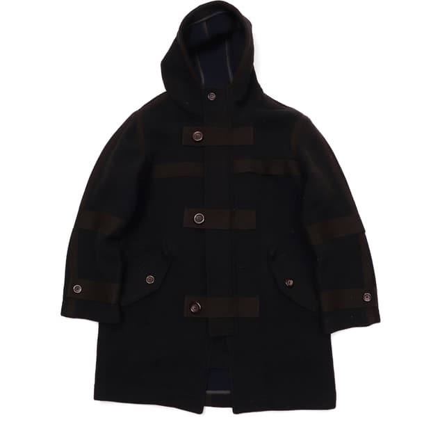 JAPAN VINTAGE 더플 블랙 코트 women Free