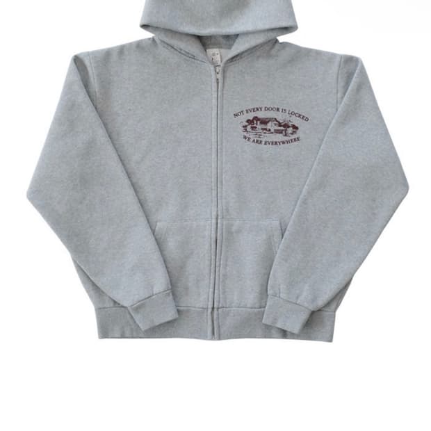EVERYWHERE ZIP-UP HOODIE (MELANGE GREY)