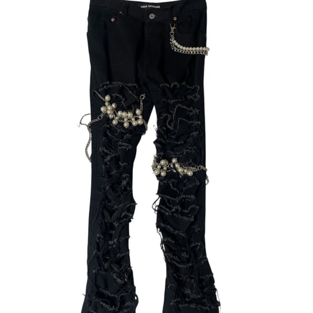 준야와타나베 펄 체인 링크드 팬츠 s