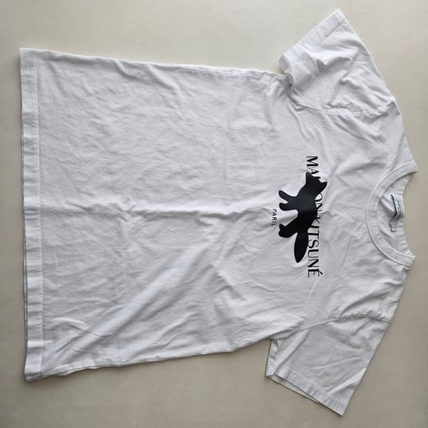 메종키츠네 로고반팔티