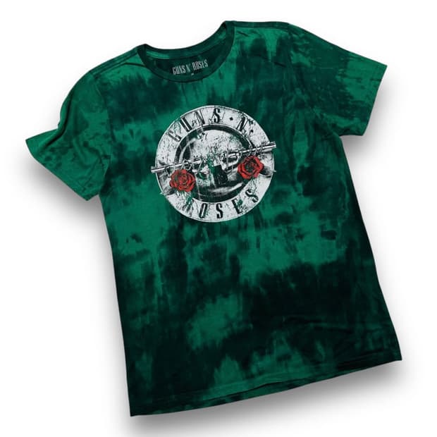 건즈 앤 로지스 로즈 건 타이다이 반팔 티셔츠