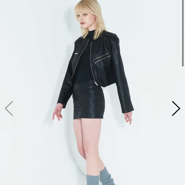 (구매) kimzisu 레더 자켓 s