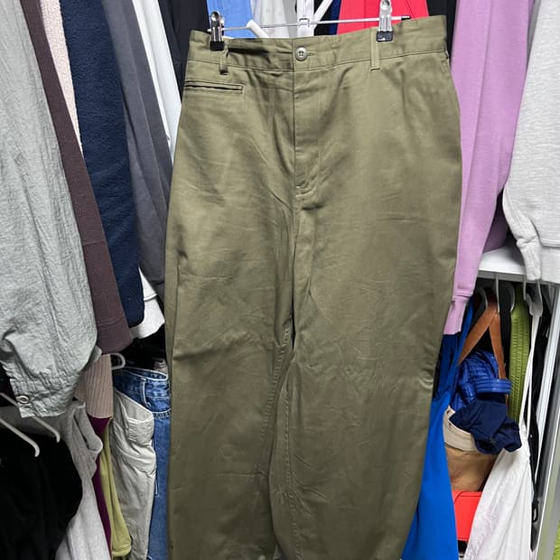 올리브 워크 팬츠 카네이테이 L