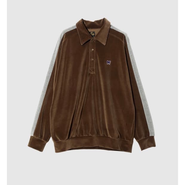 Needles SIDE LINE PULLOVER SHIRT BROWN M