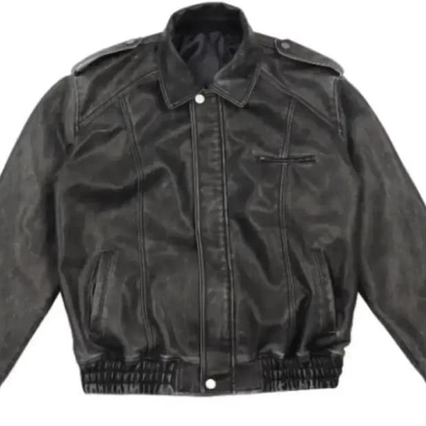 시너진 레더봄버자켓 블랙 판매해요