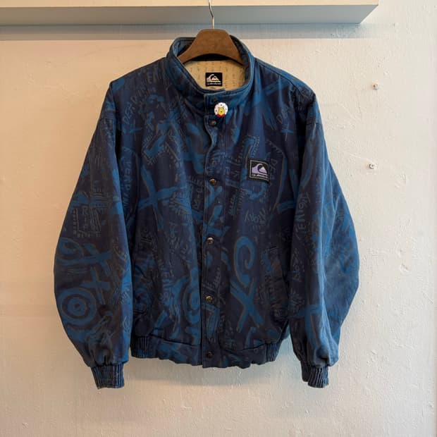 90s 퀵실버 봄버점퍼 트라이벌패턴