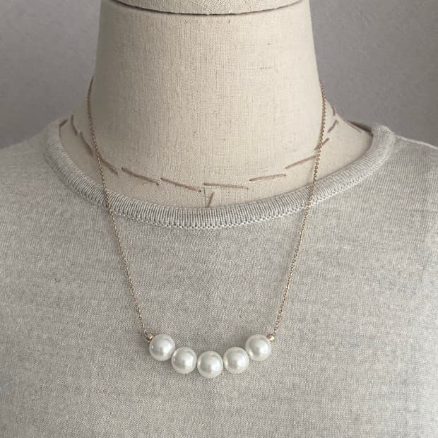 악세서리 진주 목걸이