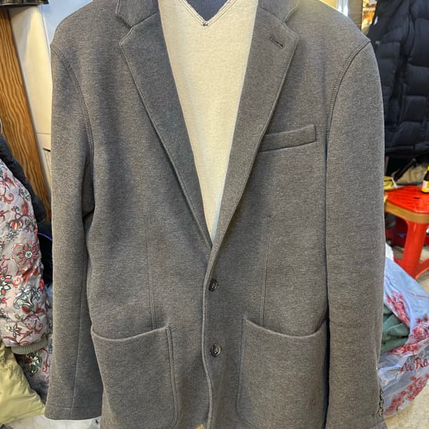 폴로 회색 남성 블레이저 자켓