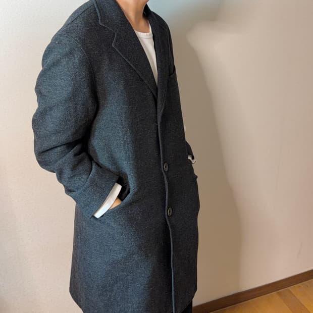 킨록앤더슨 울 헤링본 코트