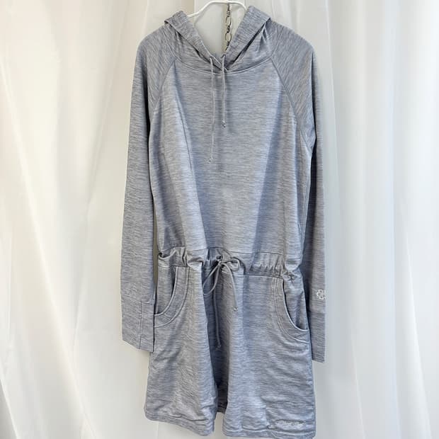 PLANET SURF HAWAII 멜란지 그레이 후드 서핑 원피스