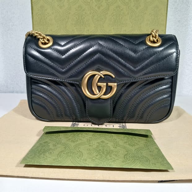 구찌 마몽 마틀라세 숄더백 스몰 443497