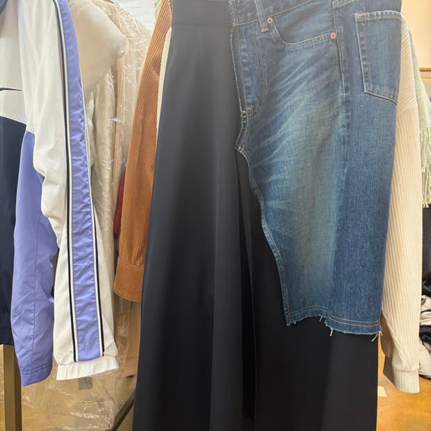 준야 와타나베 데님 반바지 스커트