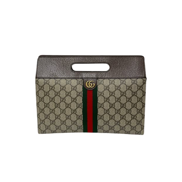 구찌 GG 수프림 오피디아 핸들 클러치백H00263