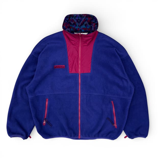 90's 컬럼비아 풀 집 플리스