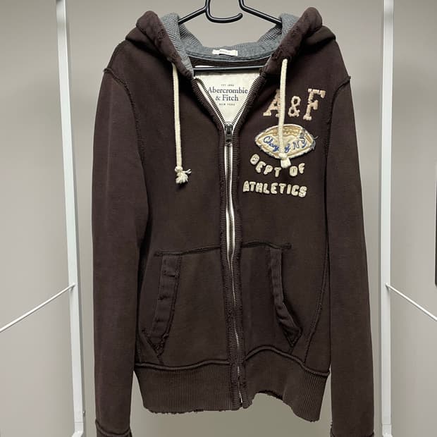 아베크롬비 후드집업 브라운 (Abercrombie&fitch)