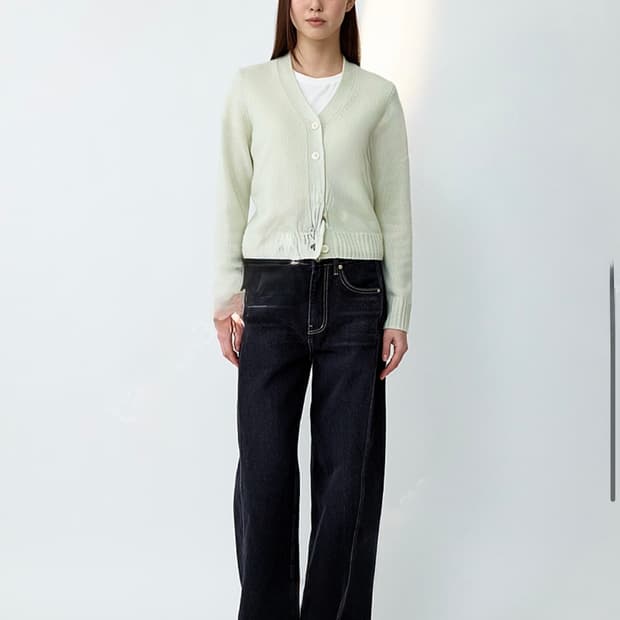 r2w 웨비 데님 블랙 Webby side panel wide 데님