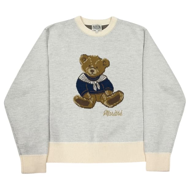 마리떼 프랑소와 저버 두들베어 곰돌이 스웨터 니트 아이보리 S