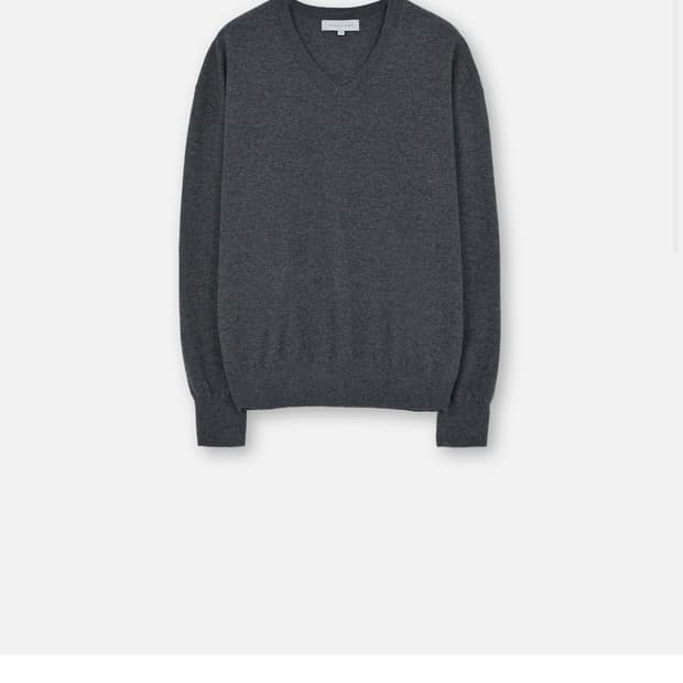 브라운야드 V넥 니트 차콜 5사이즈