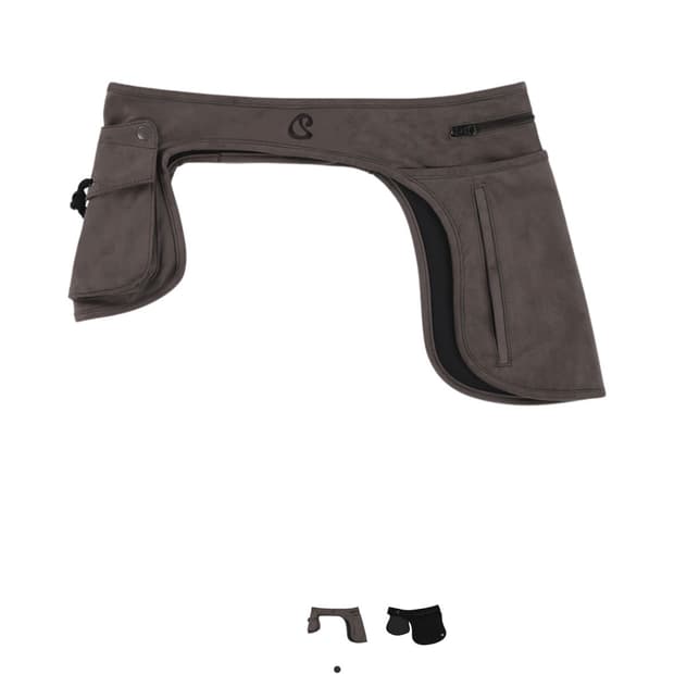 코이세이오 스웨이드 벨트 백 브라운