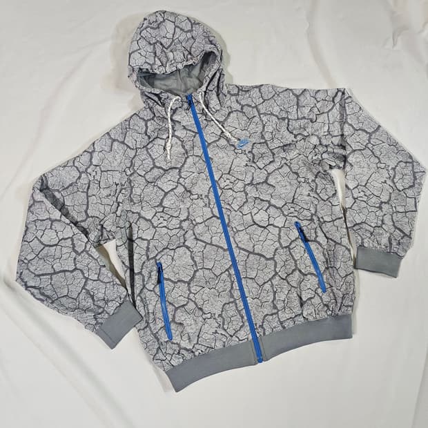 [95] 00s 빈티지 나이키 크랙 패턴 후드 윈드브레이커 바람막이 점퍼