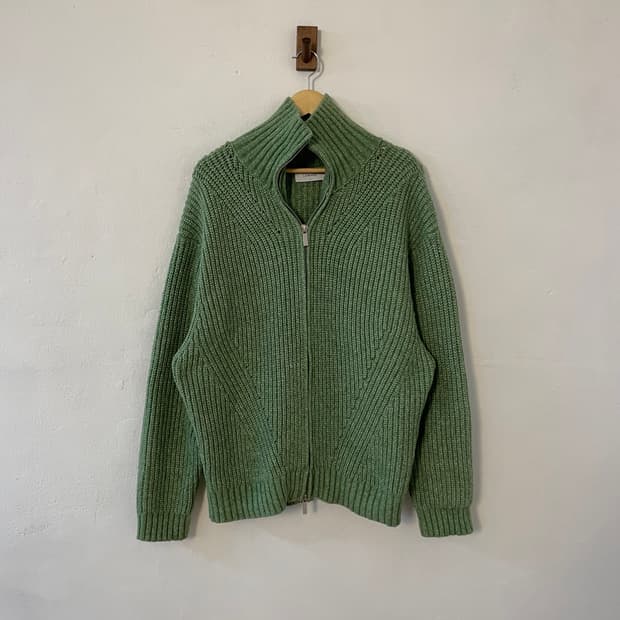 르마드 니트 집업 