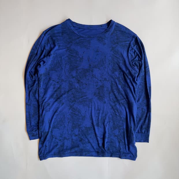 Blue Patterned Long Sleeve