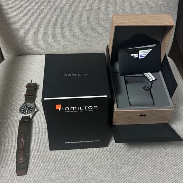 해밀턴 카키필드 메카니컬 38mm