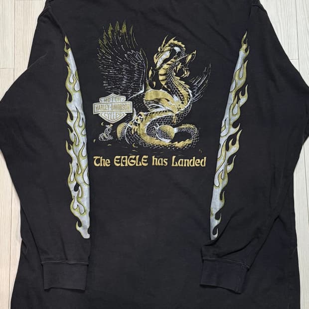 할리데이비슨 불꽃 롱슬리브