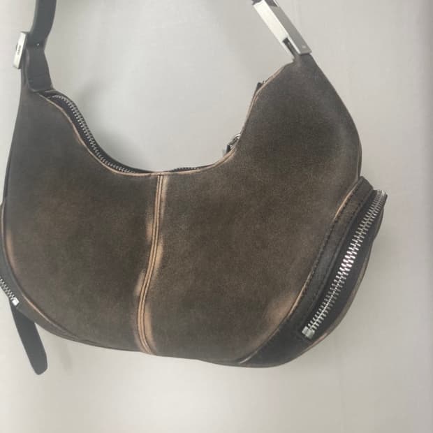 오소이 카고 호보백 빈티지브라운 토트백