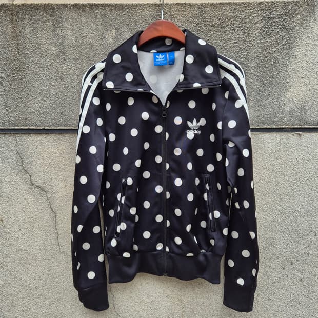 90) adidas 아디다스 도트 땡땡이 파이이버드 져지