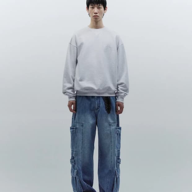 인사일런스 더블 포켓 워크 데님 팬츠 BLUE (S)