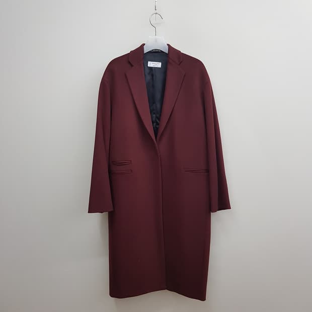 알베르토 비아니 로로피아나 울소재 싱글 코트 38사이즈