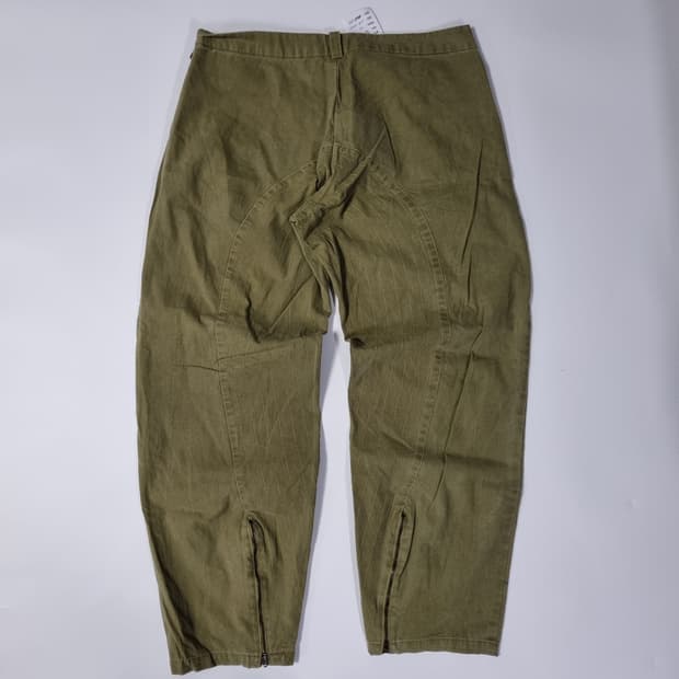 블랙매트 코튼 팬츠