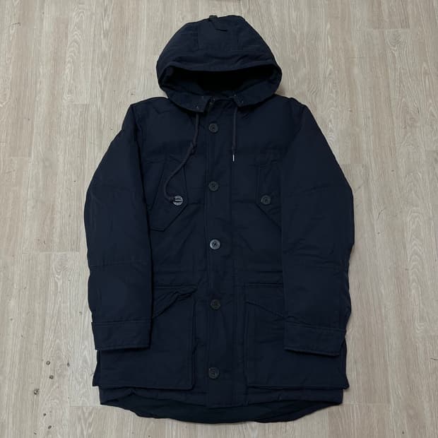 리바이스 구스다운 후드 야상 롱패딩 M/95