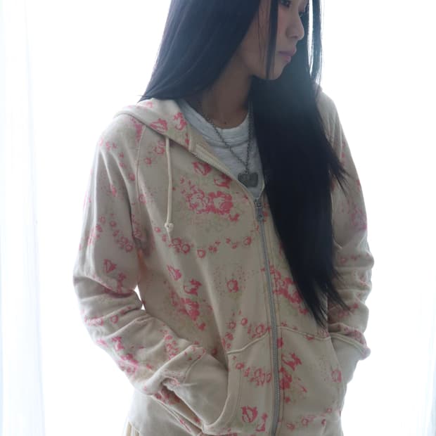 [Cabbages&Roses] Rose Toile Hoodie
