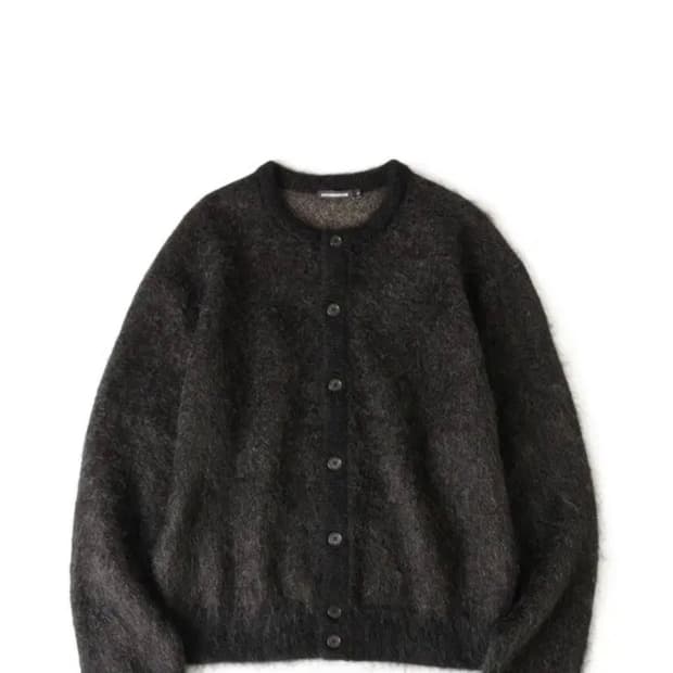 [2] 해칭룸 하나비 모헤어 가디건 블랙