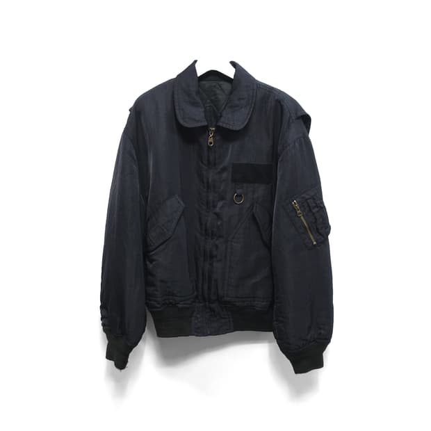 JUNMEN 준멘 아카이브 나일론메탈 MA-1 항공점퍼 블루종