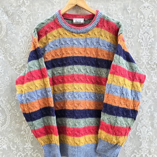 90s 오스발도 브루니 케이블 니트  (made in italy)