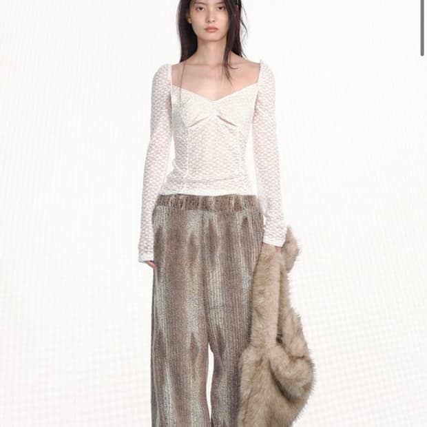 세릭 울와이드 밴딩 팬츠 