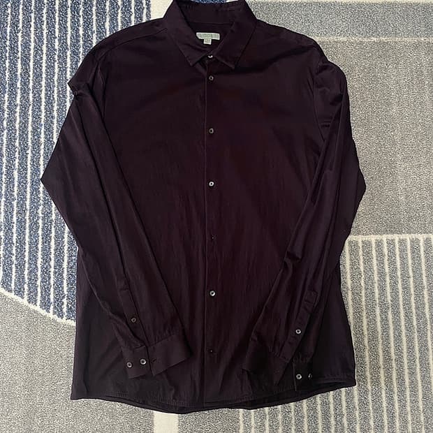 COS 코스 버건디 남성 셔츠 XL(105)