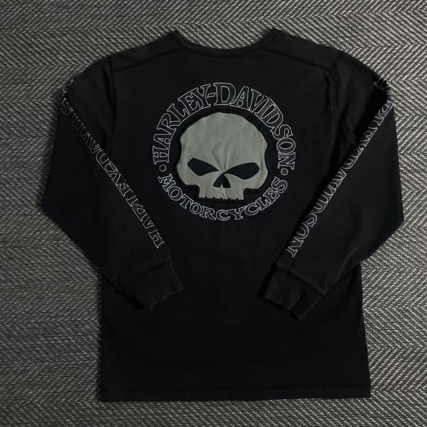 할리데이비슨 USA 오리지날 빅로고 롱슬리브o 3795