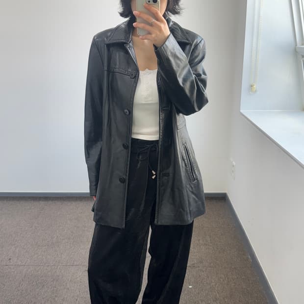 Danier 미디 레더자켓