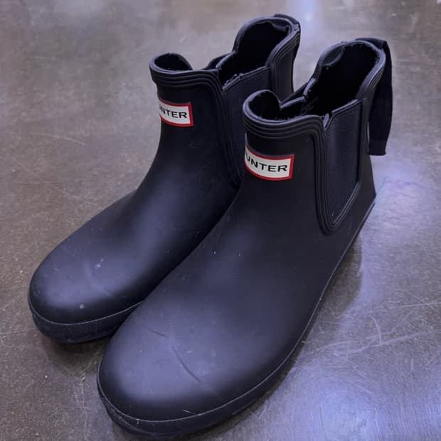 헌터 첼시 레인부츠 워커 블랙 280