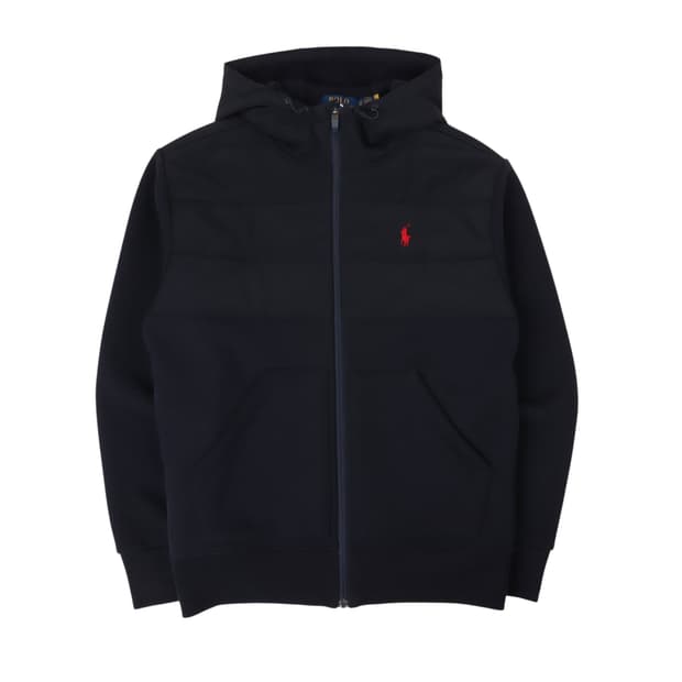 폴로 랄프로렌 QR 퀄티드 후드집업 자켓