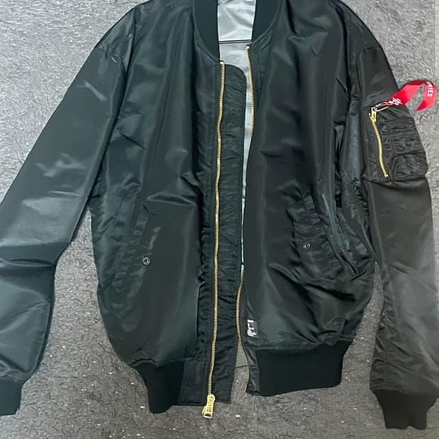 알파 인더스트리 L-2B 플라이트 자켓 블랙 