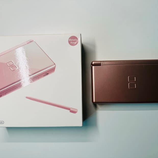 닌텐도 DS Lite DSL 메탈릭로즈 일판 박스셋 판매 (게임보이)