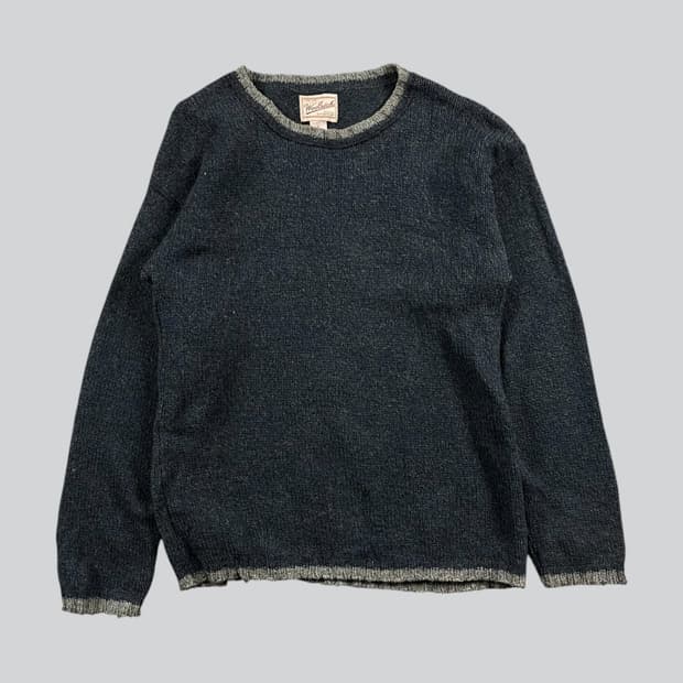 WOOLRICH (USA MADE) 카라 포인트 니트 