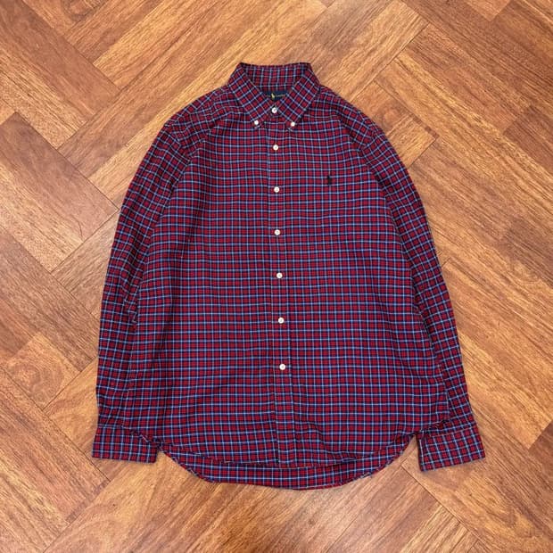 L(105) 폴로 랄프로렌 잔체크 남방 셔츠 